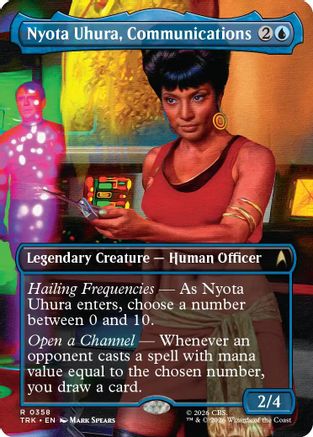 Nyota Uhura, Communications Officer (Borderless) (TRK-358) - Star Trek | Grognard Games