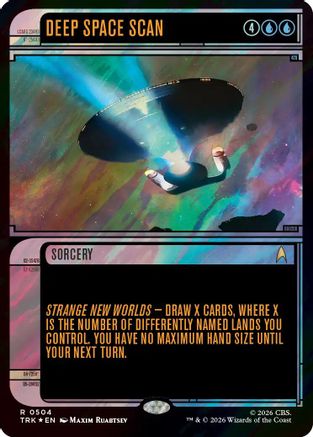 Deep Space Scan (Showcase) (Surge Foil) (TRK-504) - Star Trek Foil | Grognard Games