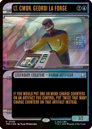 Lt. Cmdr. Geordi La Forge (Showcase) (Surge Foil) (TRK-506) - Star Trek Foil | Grognard Games