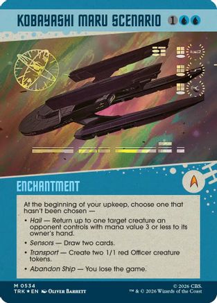 Kobayashi Maru Scenario (Showcase) (Surge Foil) (TRK-534) - Star Trek Foil | Grognard Games