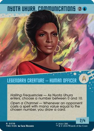 Nyota Uhura, Communications (Showcase) (Surge Foil) (TRK-536) - Star Trek Foil | Grognard Games