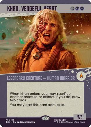 Khan, Vengeful Heart (Showcase) (TRK-416) - Star Trek Foil | Grognard Games