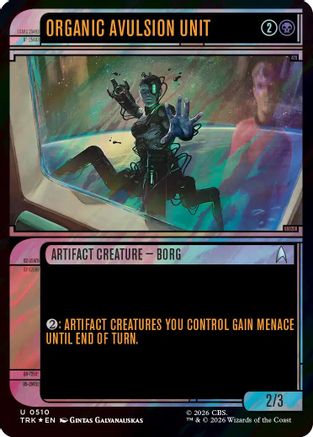 Organic Avulsion Unit (Showcase) (Surge Foil) (TRK-510) - Star Trek Foil | Grognard Games