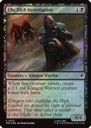 Cha'Dich Investigator (Surge Foil) (TRK-572) - Star Trek Foil | Grognard Games