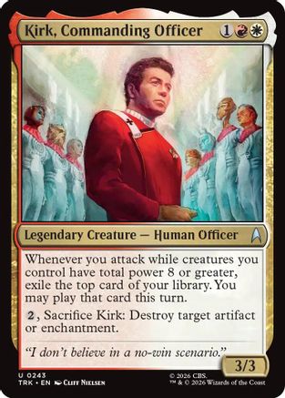 Kirk, Commanding Officer (TRK-243) - Star Trek Foil | Grognard Games