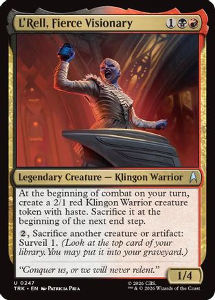 L'Rell, Fierce Visionary (TRK-247) - Star Trek Foil | Grognard Games