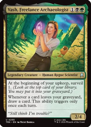 Vash, Freelance Archaeologist (TRK-255) - Star Trek Foil | Grognard Games
