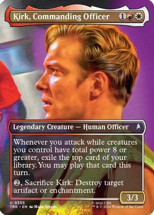 Kirk, Commanding Officer (Borderless) (TRK-355) - Star Trek Foil | Grognard Games