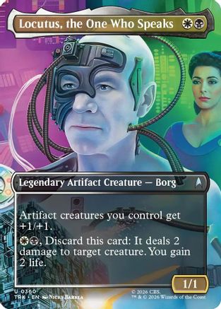 Locutus, the One Who Speaks (Borderless) (TRK-360) - Star Trek Foil | Grognard Games