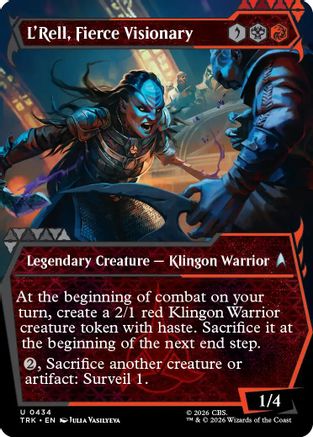 L'Rell, Fierce Visionary (Showcase) (TRK-434) - Star Trek Foil | Grognard Games