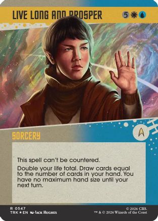 Live Long and Prosper (Showcase) (Surge Foil) (TRK-547) - Star Trek Foil | Grognard Games