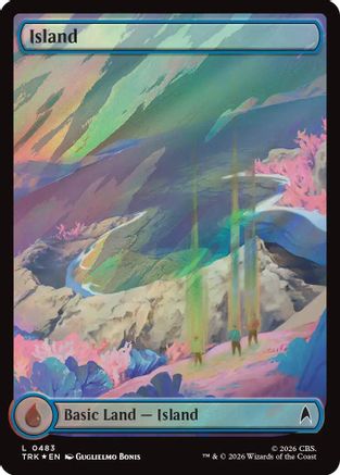 Island (0483) (Surge Foil) (TRK-483) - Star Trek Foil | Grognard Games