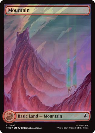 Mountain (0485) (Surge Foil) (TRK-485) - Star Trek Foil | Grognard Games