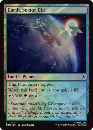 Earth, Sector 001 (Surge Foil) (TRK-577) - Star Trek Foil | Grognard Games