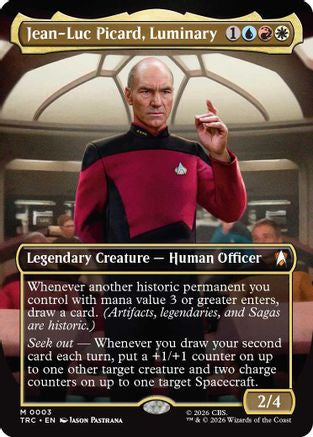 Jean-Luc Picard, Luminary (Borderless) (TRC-003) - Commander: Star Trek | Grognard Games