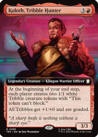 Koloth, Tribble Hunter (Extended Art) (TRC-289) - Commander: Star Trek | Grognard Games