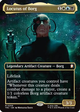 Locutus of Borg (Borderless) (TRC-209) - Commander: Star Trek Foil | Grognard Games