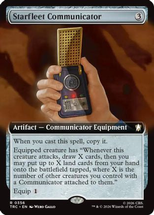 Starfleet Communicator (Extended Art) (TRC-356) - Commander: Star Trek | Grognard Games