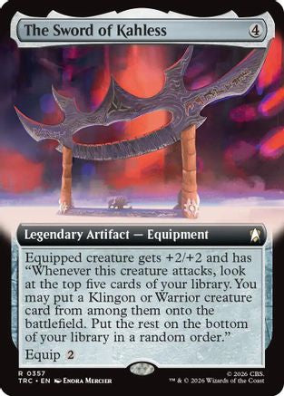 The Sword of Kahless (Extended Art) (TRC-357) - Commander: Star Trek | Grognard Games
