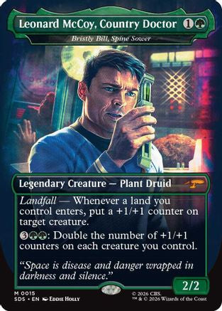 Leonard McCoy, Country Doctor - Bristly Bill, Spine Sower (Borderless) (SDS-015) - Star Trek: Stardates Foil | Grognard Games