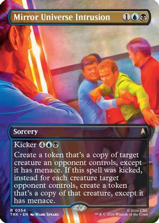 Mirror Universe Intrusion (Borderless) (TRK-354) - Star Trek Foil | Grognard Games