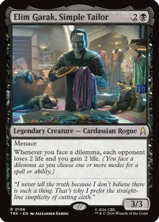 Elim Garak, Simple Tailor (TRK-106) - Star Trek | Grognard Games