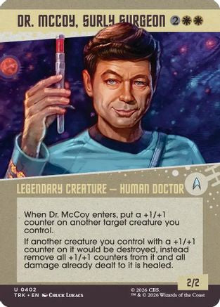 Dr. McCoy, Surly Surgeon (Showcase) (TRK-402) - Star Trek | Grognard Games
