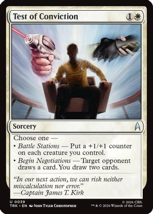 Test of Conviction (TRK-039) - Star Trek Foil | Grognard Games