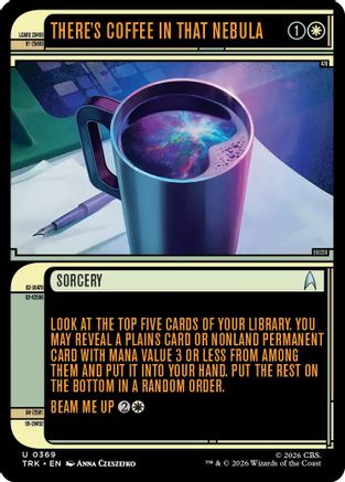 There's Coffee in that Nebula (Showcase) (TRK-369) - Star Trek Foil | Grognard Games