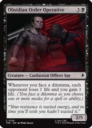 Obsidian Order Operative (TRK-120) - Star Trek Foil | Grognard Games