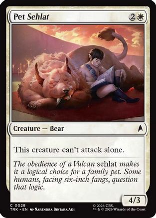 Pet Sehlat (TRK-028) - Star Trek Foil | Grognard Games