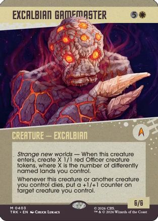 Excalbian Gamemaster (Showcase) (TRK-403) - Star Trek Foil | Grognard Games