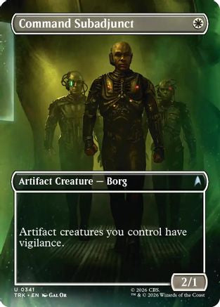 Command Subadjunct (Borderless) (TRK-341) - Star Trek Foil | Grognard Games