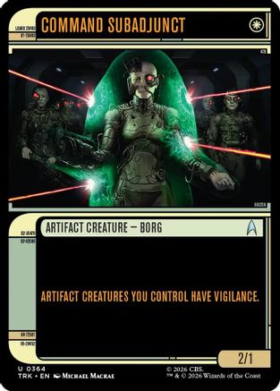 Command Subadjunct (Showcase) (TRK-364) - Star Trek | Grognard Games