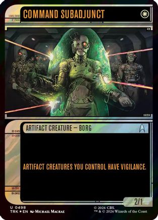 Command Subadjunct (Showcase) (Surge Foil) (TRK-498) - Star Trek Foil | Grognard Games