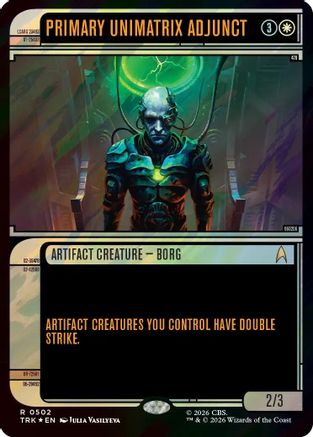 Primary Unimatrix Adjunct (Showcase) (Surge Foil) (TRK-502) - Star Trek Foil | Grognard Games