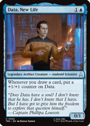 Data, New Life (TRK-052) - Star Trek Foil | Grognard Games