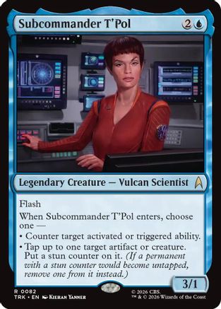 Subcommander T'Pol (TRK-082) - Star Trek Foil | Grognard Games