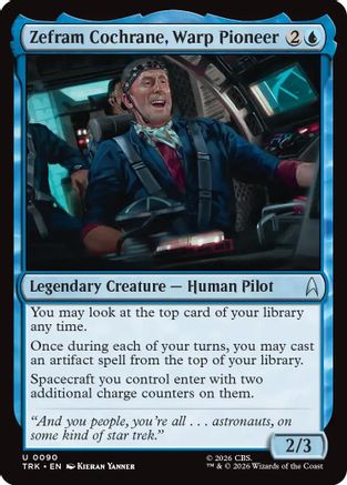 Zephram Cochrane, Warp Pioneer (TRK-090) - Star Trek Foil | Grognard Games
