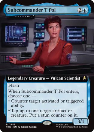 Subcommander T'Pol (Extended Art) (TRK-453) - Star Trek | Grognard Games