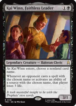 Kai Winn, Faithless Leader (TRK-118) - Star Trek Foil | Grognard Games