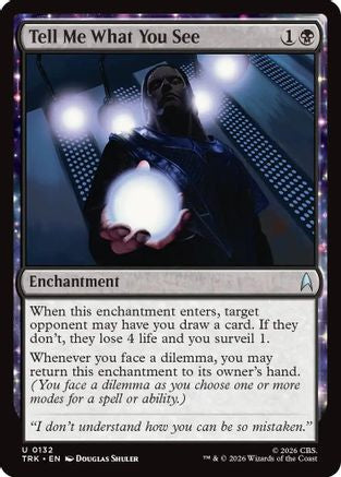 Tell Me What You See (TRK-132) - Star Trek Foil | Grognard Games