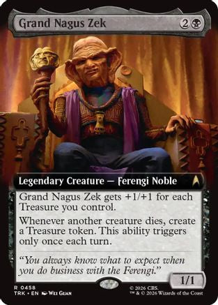 Grand Nagus Zek (Extended Art) (TRK-458) - Star Trek Foil | Grognard Games