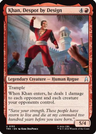 Khan, Despot by Design (TRK-155) - Star Trek Foil | Grognard Games
