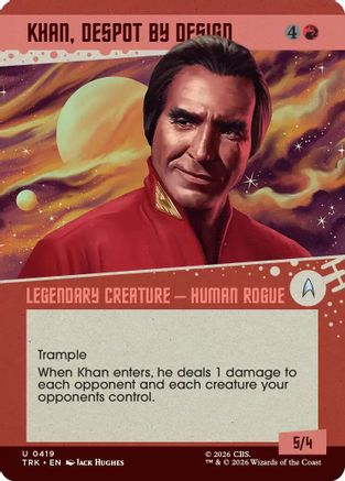 Khan, Despot by Design (Showcase) (TRK-419) - Star Trek | Grognard Games