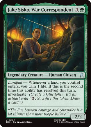 Jake Sisko, War Correspondent (TRK-205) - Star Trek Foil | Grognard Games