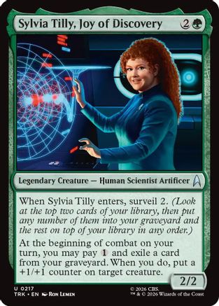Sylvia Tilly, Joy of Discovery (TRK-217) - Star Trek Foil | Grognard Games