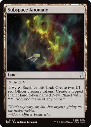 Subspace Anomaly (TRK-300) - Star Trek Foil | Grognard Games