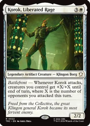 Korok, Liberated Rage (TRC-022) - Commander: Star Trek | Grognard Games
