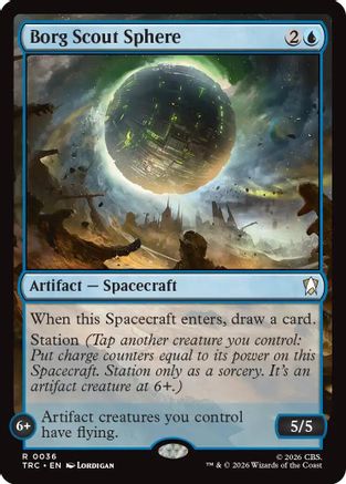 Borg Scout Sphere (TRC-036) - Commander: Star Trek | Grognard Games